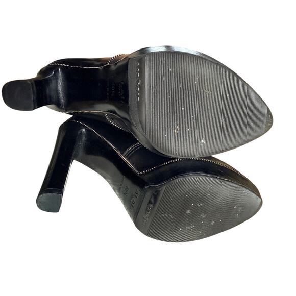 Alaïa Paris Black Leather Knee-High Zipper Boots 40.5 Italy - Picture 9 of 12